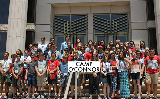 Camp O'Connor picture of Civics Education Students