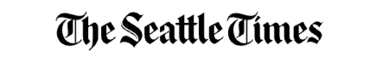 The blackletter logo for The Seattle Times newspaper, with the name displayed in stylized black text on a white background, often accompanies thought-provoking articles such as “Why Are Students Self-Censoring in Civics Class?”.