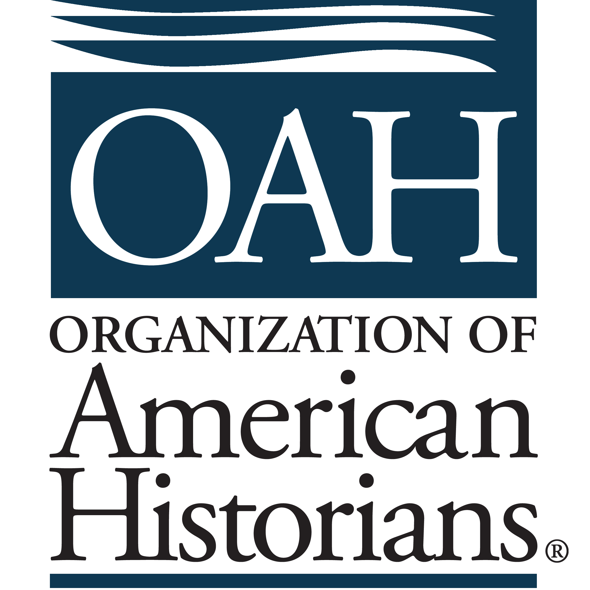 Logo of the Organization of American Historians featuring the acronym 